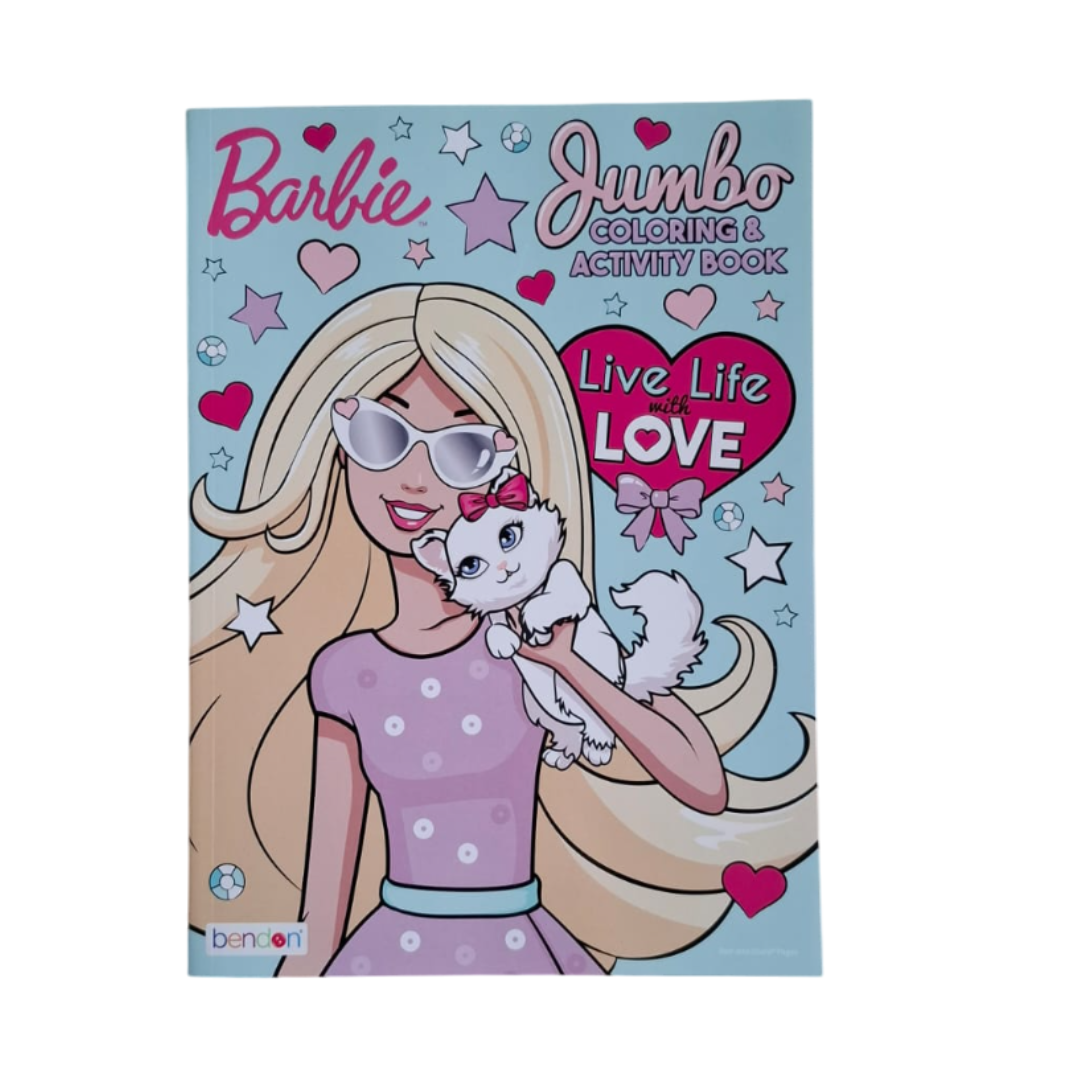 Libro para colorear con actividades, Barbie