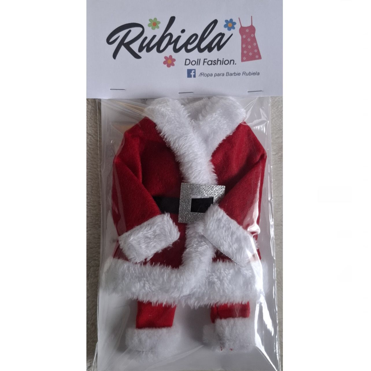 Traje de Santa para Ken