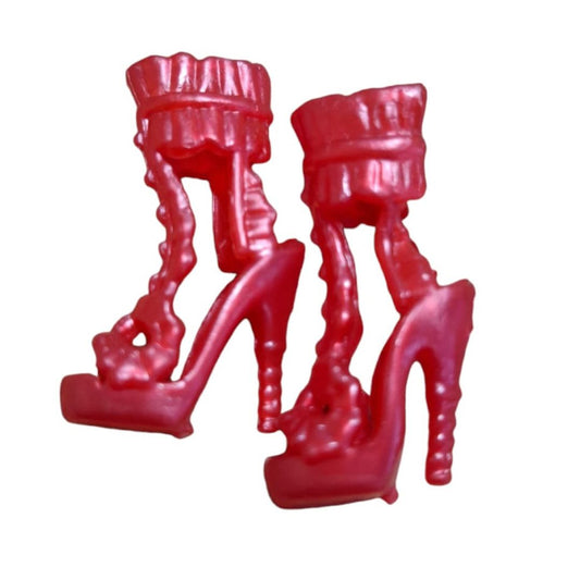 Zapato de tacón con lazo fruncido en el tobillo