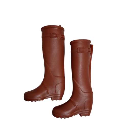 Botas altas pie plano para Barbie