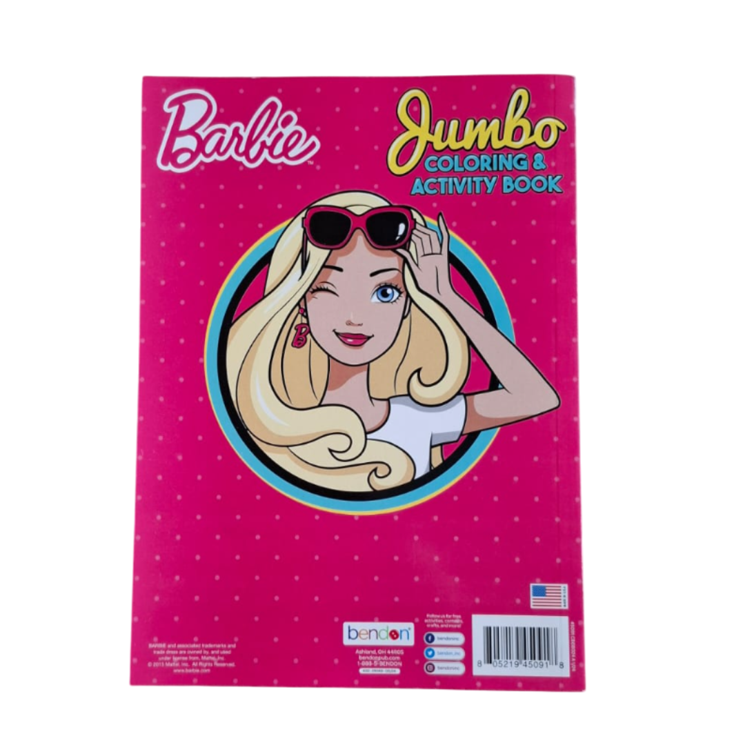 Libro para colorear con actividades, Barbie