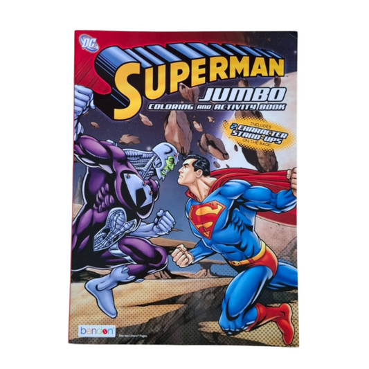 Libro para colorear con actividades, Superman