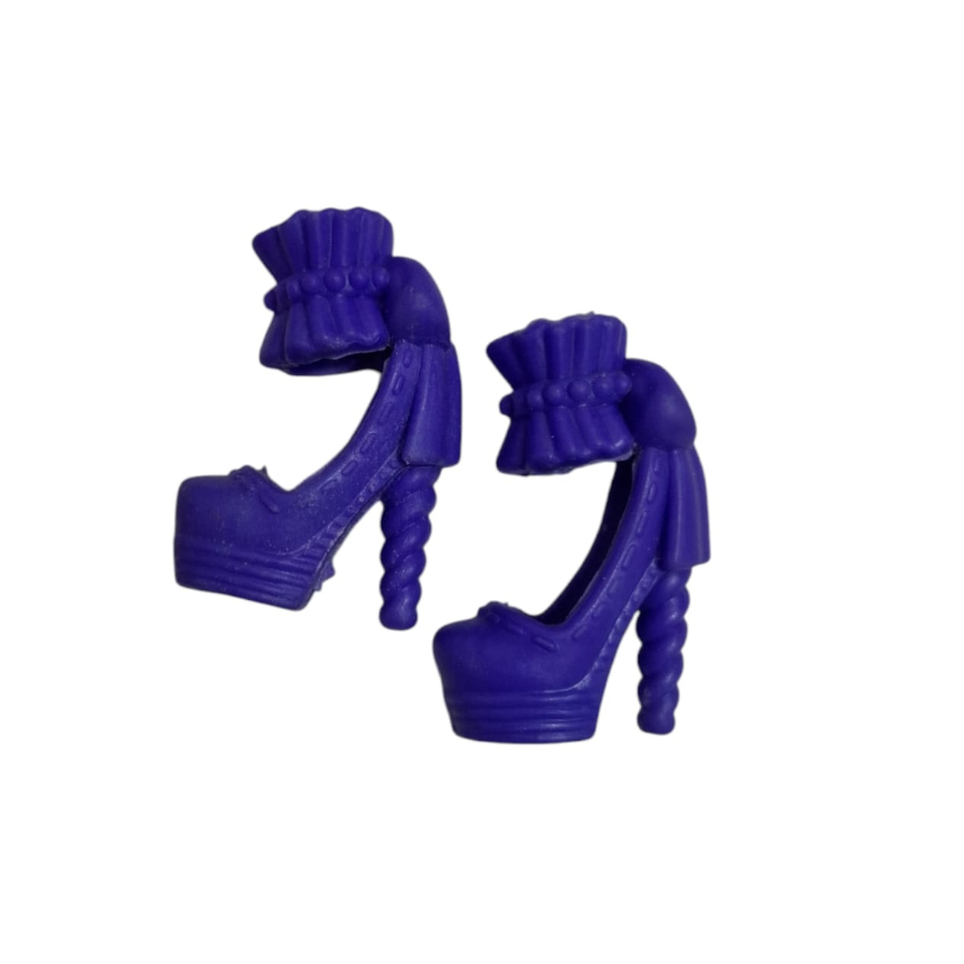 Zapato de tacón con moño en tobillo