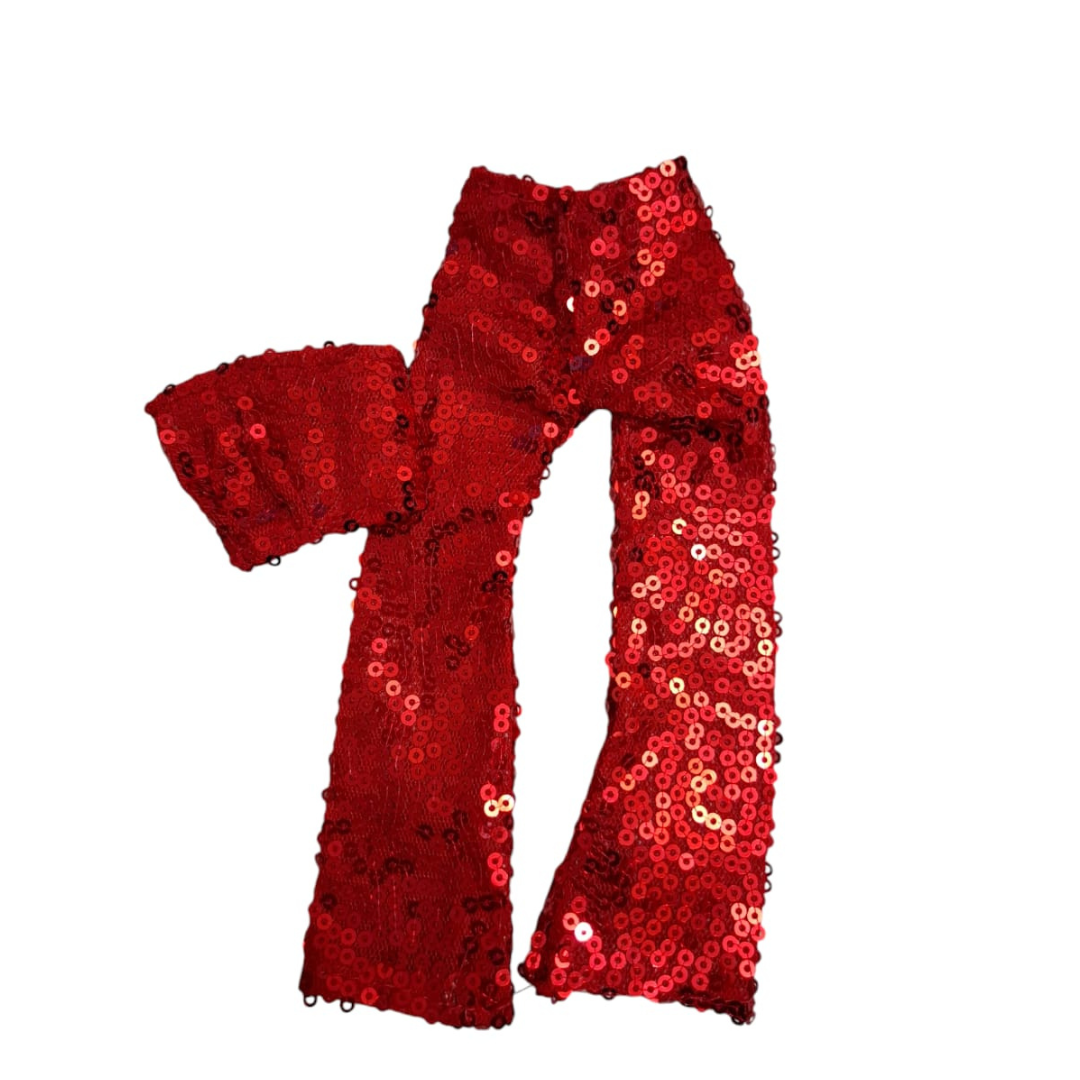 Traje de pantalón de lentejuelas